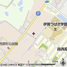 三重県名張市西原町42周辺の地図