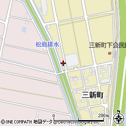 静岡県浜松市中央区三新町513周辺の地図