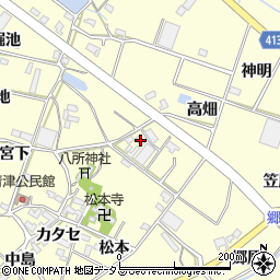 愛知県田原市神戸町北高畑59周辺の地図