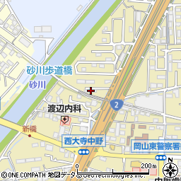 岡山県岡山市東区西大寺中野86周辺の地図