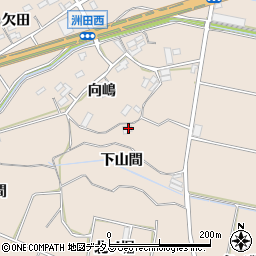 愛知県田原市加治町下山間周辺の地図