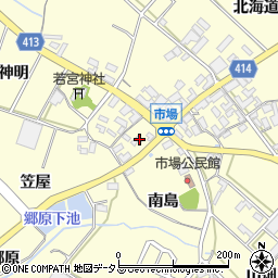 愛知県田原市神戸町南島周辺の地図