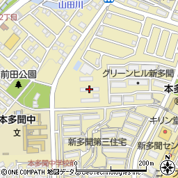 神戸市立本多聞小学校周辺の地図