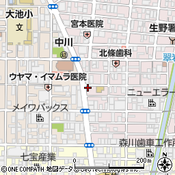 アジアハウス本館周辺の地図