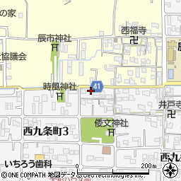 奈良県奈良市西九条町250周辺の地図