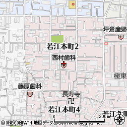 大阪府東大阪市若江本町2丁目5周辺の地図