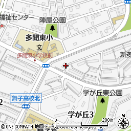 兵庫県神戸市垂水区学が丘周辺の地図
