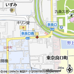奈良口周辺の地図