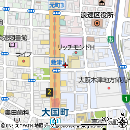 ファミリーマート浪速敷津東店周辺の地図