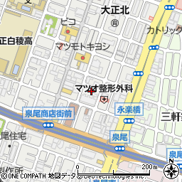 大阪府大阪市大正区泉尾3丁目7周辺の地図