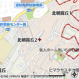 兵庫県明石市北朝霧丘周辺の地図