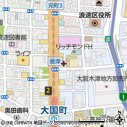 ファミリーマート浪速敷津東店周辺の地図