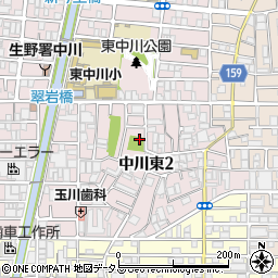 中川東2公園周辺の地図