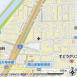 岡山県岡山市東区西大寺中野100周辺の地図