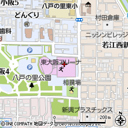 東大阪アリーナ周辺の地図