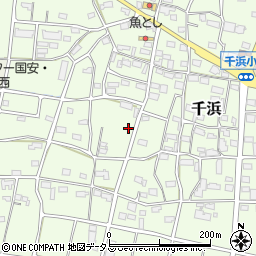 静岡県掛川市千浜周辺の地図