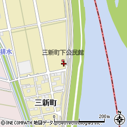 静岡県浜松市中央区三新町696周辺の地図