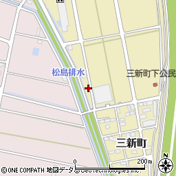 静岡県浜松市中央区三新町512周辺の地図
