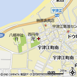 愛知県田原市宇津江町居山周辺の地図