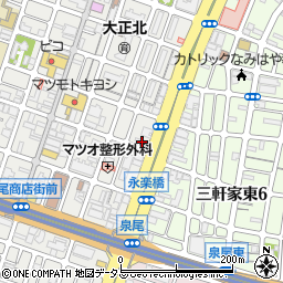 大五郎 大正店周辺の地図