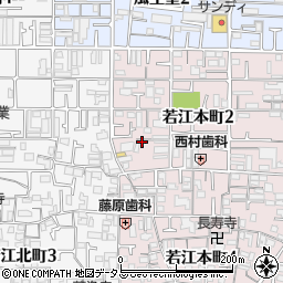 大阪府東大阪市若江本町2丁目11周辺の地図