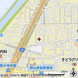 岡山県岡山市東区西大寺中野97-9周辺の地図