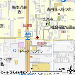 奈良県奈良市杏町142周辺の地図