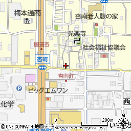 奈良県奈良市杏町133周辺の地図