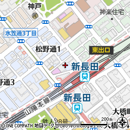 兵庫県神戸市長田区松野通1丁目3周辺の地図