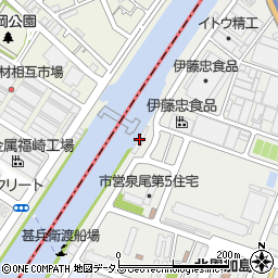 尻無川水門周辺の地図