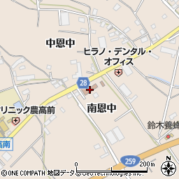 愛知県田原市加治町（南恩中）周辺の地図