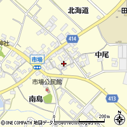 愛知県田原市神戸町山畑周辺の地図