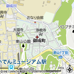 岡山県岡山市中区御成町周辺の地図