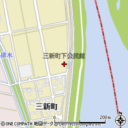 静岡県浜松市中央区三新町695周辺の地図