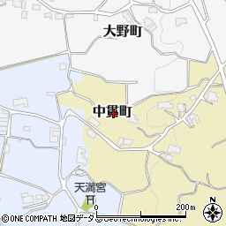 奈良県奈良市中貫町周辺の地図