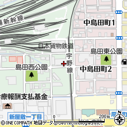 岡山県岡山市北区西島田町2周辺の地図