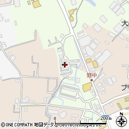 三重県名張市東田原2584周辺の地図