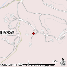 岡山県井原市美星町西水砂804周辺の地図