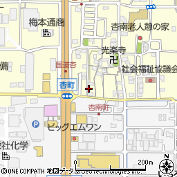 奈良県奈良市杏町141周辺の地図