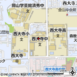 岡山市立西大寺中学校周辺の地図