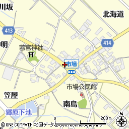 神戸市場周辺の地図