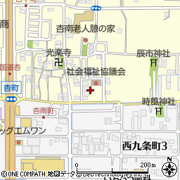 奈良県奈良市杏町80周辺の地図