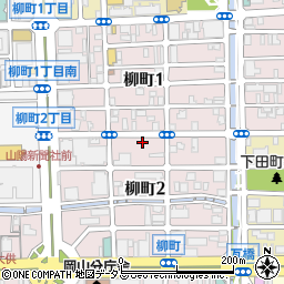 岡山県岡山市北区柳町周辺の地図