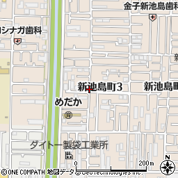 大阪府東大阪市新池島町3丁目周辺の地図