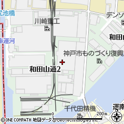 兵庫県神戸市兵庫区和田山通周辺の地図