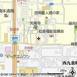 奈良県奈良市杏町100周辺の地図
