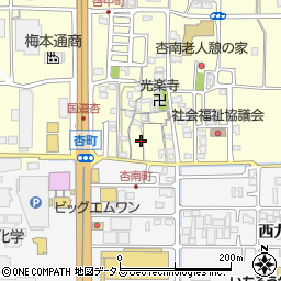 奈良県奈良市杏町129-2周辺の地図