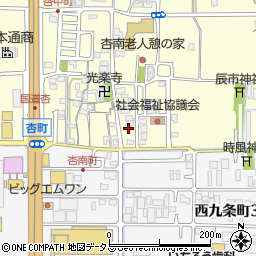 奈良県奈良市杏町84周辺の地図