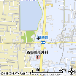 デイリーヤマザキ奈良神殿店周辺の地図