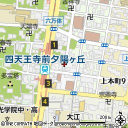 大阪府大阪市天王寺区六万体町周辺の地図